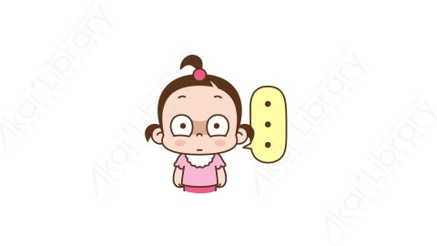 视频素材 可爱呆萌小女孩动态表情包_19_06