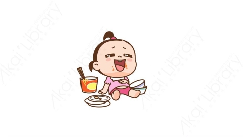 视频素材 可爱呆萌小女孩动态表情包_21_23