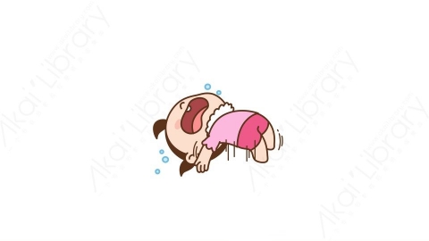 视频素材 可爱呆萌小女孩动态表情包_21_24