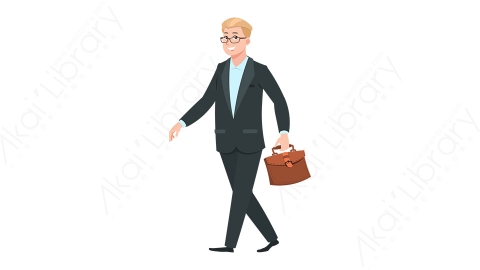 图片素材 扁平商务男人物商务角色-7