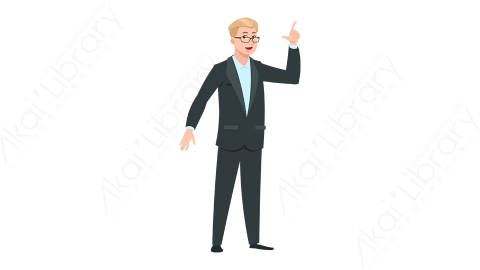 图片素材 扁平商务男人物商务角色-9
