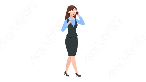 图片素材 扁平商务女人物商务角色-9