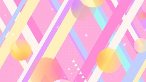 视频素材 孟菲斯抽象的粉红色背景视频素材Abstract Pink Background by tykcartoon on Envato Elements
