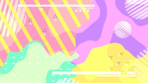 视频素材 孟菲斯时尚抽象线条背景视频素材stylish-and-fashion-background-8T92YNW