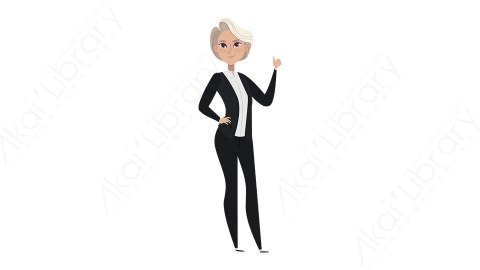 图片素材 扁平商务女人物商务角色-1