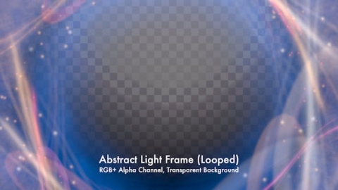 视频素材 前景炫光粒子梦幻包围屏幕动画视频素材abstract-light-frame-8Z5JQY6
