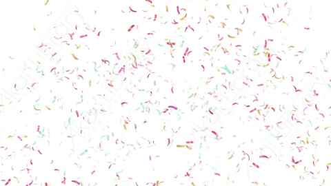 视频素材 喷射爆开彩带纸屑动画视频素材wedding-confetti-1