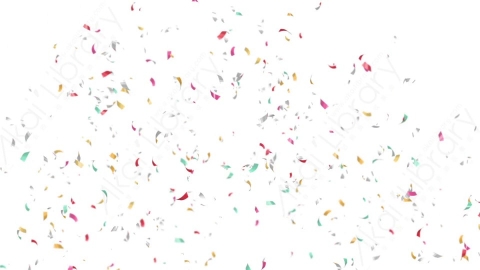 视频素材 喷射爆开彩带纸屑动画视频素材wedding-confetti-5