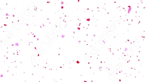 视频素材 喷射心形五彩纸屑彩带庆贺恭喜视频素材confetti-hearts-08