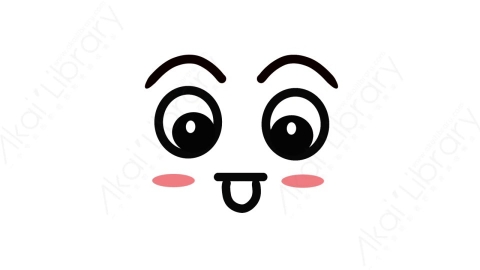 AE模板 激动表情4