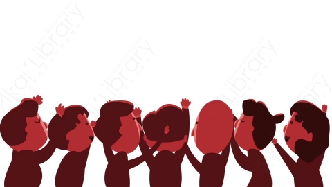 视频素材 舞台欢呼的卡通小人动画视频素材stage-cheering-crowd-character-pack-vintage character group clapping.zip