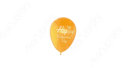 视频素材 黄色气球飘动浮动情人节动画视频素材valentines-day-love-balloons-3.zip