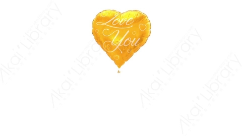 视频素材 黄色心形气球飘动视频素材heart-balloon-12.zip