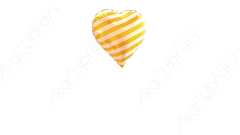 视频素材 黄色心形气球飘动视频素材heart-balloon-7.zip