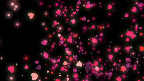 视频素材 心形红心包围屏幕动画视频素材heart-shape-overlays-pack-01 heart shape overlays.zip