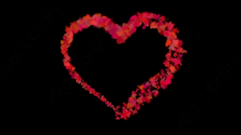 视频素材 心形花瓣飘落动画视频素材cherry-blossom-particles_heart_4.zip