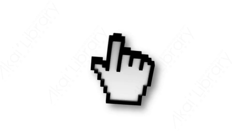 视频素材 单击3D鼠标光标动画Cursor1.zip