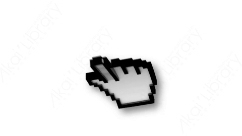 视频素材 单击3D鼠标光标动画Cursor2.zip