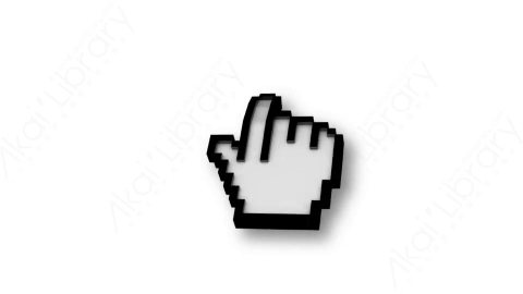 视频素材 单击3D鼠标光标动画Cursor3.zip