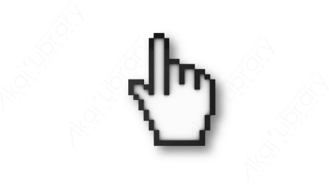 视频素材 单击3D鼠标光标动画Cursor4.zip