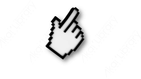视频素材 单击3D鼠标光标动画Cursor5.zip