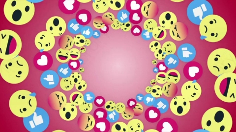 视频素材 前景社交网络表情符号转场包围屏幕视频素材01_emoji_ring_.zip