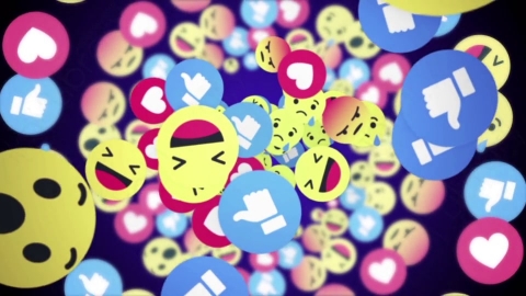 视频素材 前景社交网络表情符号转场包围屏幕视频素材03_emoji_falling_and_ring_.zip