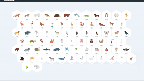 AE模板 MG扁平卡通动物元素图标包-icons__animals