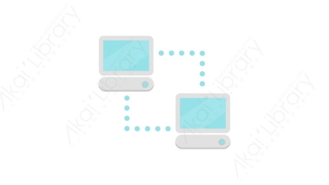 AE模板 18-local局域网连接MG扁平卡通网络电脑元素图标