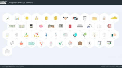 AE模板 MG扁平卡通金融财经元素图标包-icons__corporate-business