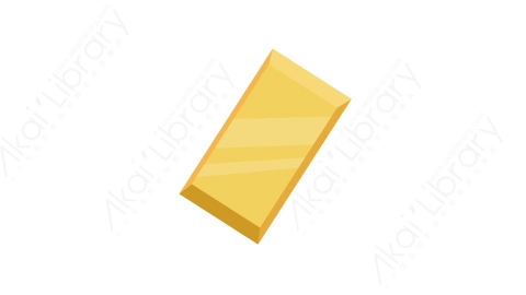 AE模板 05-gold-bar金子金条MG扁平卡通商务办公元素图标