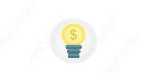 AE模板 19-idea-2想法创意电灯泡MG扁平卡通商务办公元素图标