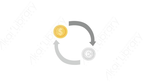 AE模板 25-exchange交易所变换转换MG扁平卡通商务办公元素图标