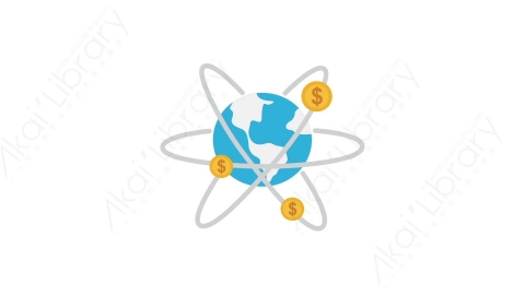 AE模板 28-unnamed世界联系MG扁平卡通商务办公元素图标