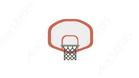 AE模板 07-basketball-hoop篮球框MG扁平卡通体育运动器械元素图标