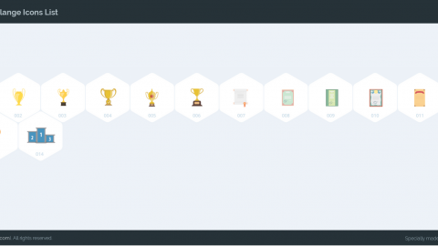 AE模板 MG扁平卡通比赛奖牌证书元素图标包-icons__challange