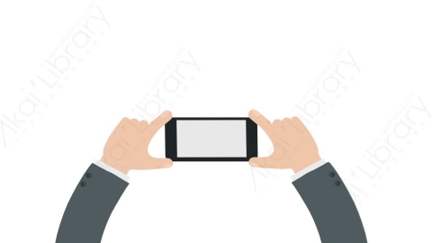 AE模板 05-two-hands__phone-horizontal手拿手机MG扁平卡通手势动画