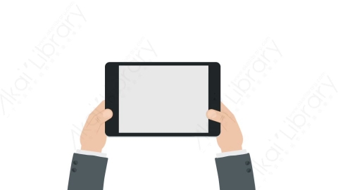 AE模板 01-two-hands__tablet-horizontal手拿平板电脑MG扁平卡通手势动画
