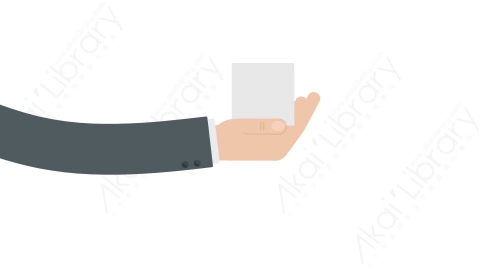AE模板 02-hand-3-left手拿物体展示动画MG扁平卡通手势动画