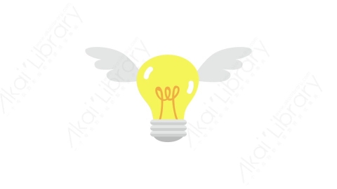AE模板 15-lightbulb-15电灯泡MG扁平卡通电灯泡思考元素图标