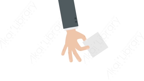 AE模板 03-hand-1-up手拿物体展示动画MG扁平卡通手势动画