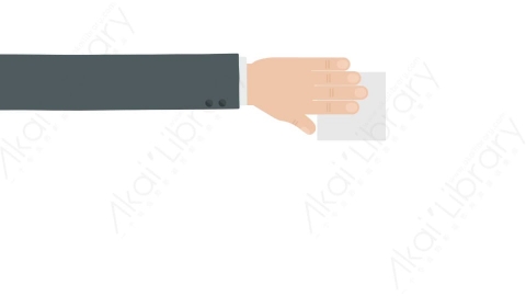 AE模板 02-hand-3-left手拿物体展示动画MG扁平卡通手势动画