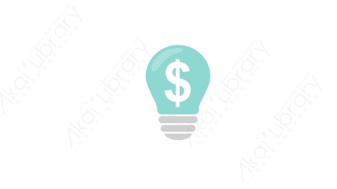 AE模板 25-lightbulb-25电灯泡MG扁平卡通电灯泡思考元素图标