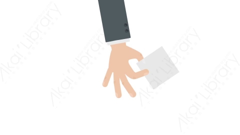 AE模板 03-hand-1-up手拿物体展示动画MG扁平卡通手势动画