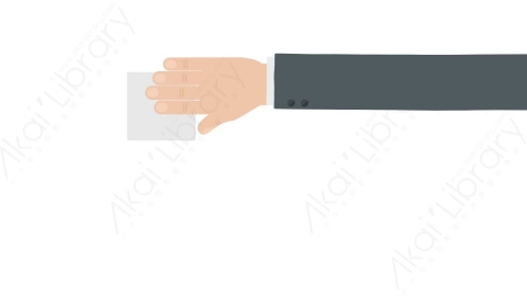 AE模板 01-hand-3-right手拿物体展示动画MG扁平卡通手势动画
