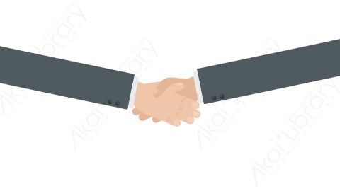 AE模板 08-handshake手势动画握手MG扁平卡通手势动画