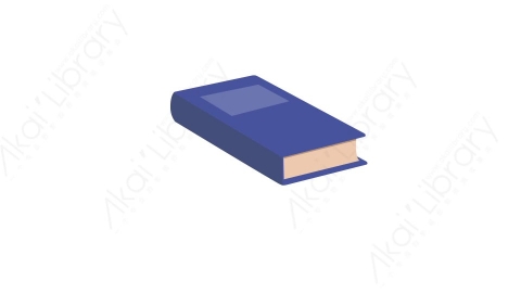 AE模板 07-book-4书课本记事本笔记本MG扁平卡通教育学校教室用具元素图标