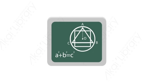 AE模板 09-chalkboard-2黑板MG扁平卡通教育学校教室用具元素图标
