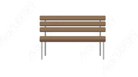 AE模板 07-bench-2公园长椅MG扁平卡通街边街道马路公园元素图标