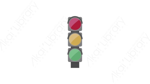 AE模板 25-traffic-light-6红绿灯交通信号灯MG扁平卡通街边街道马路公园元素图标